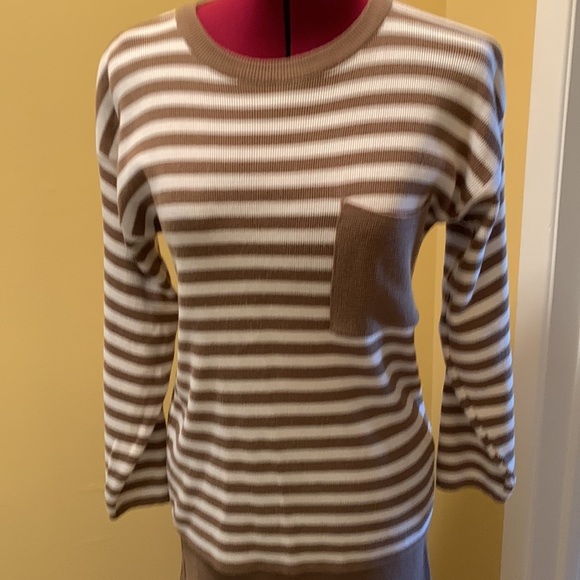Club nicco striped sweater with solid coloured knit skirt - Picture 3 of 11